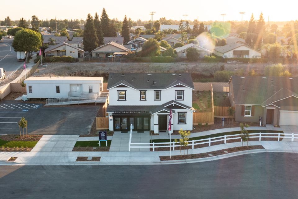 A group of houses.