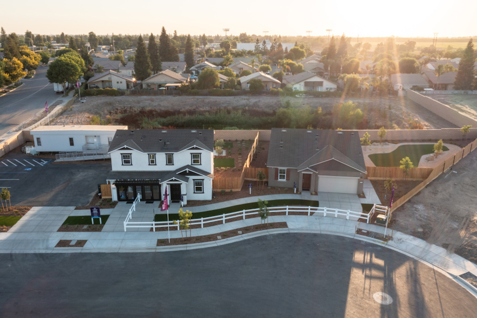 A group of houses.