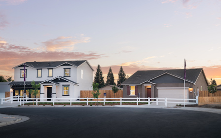 A row of houses.