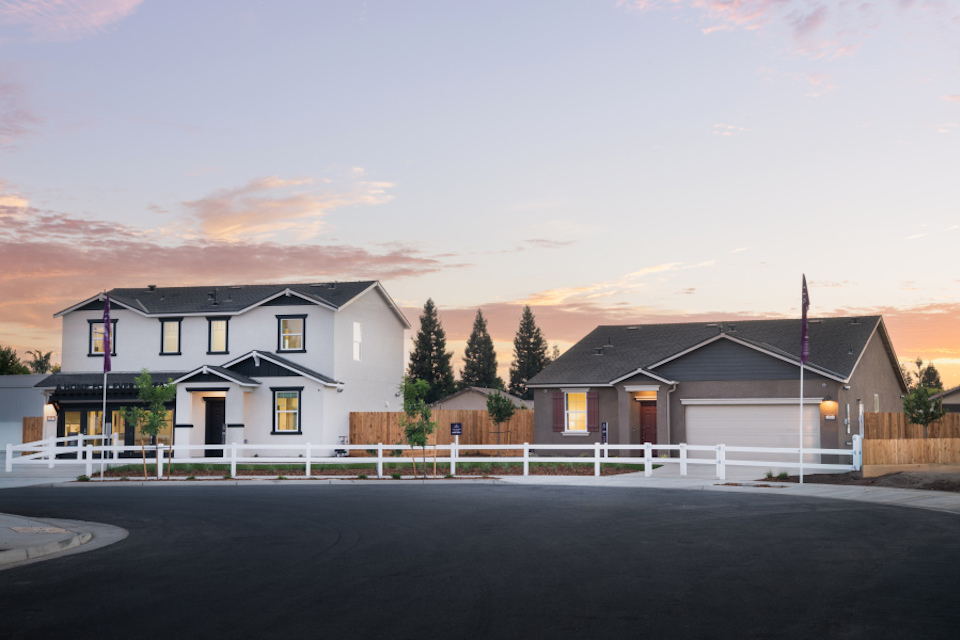 A row of houses.