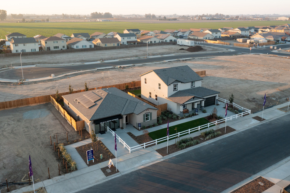 A group of houses.