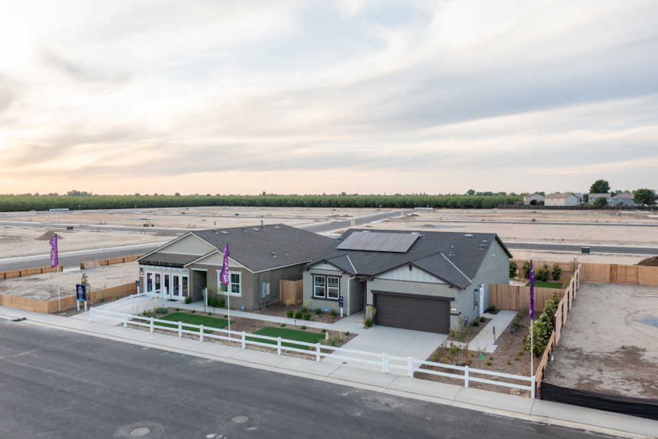 A row of houses.