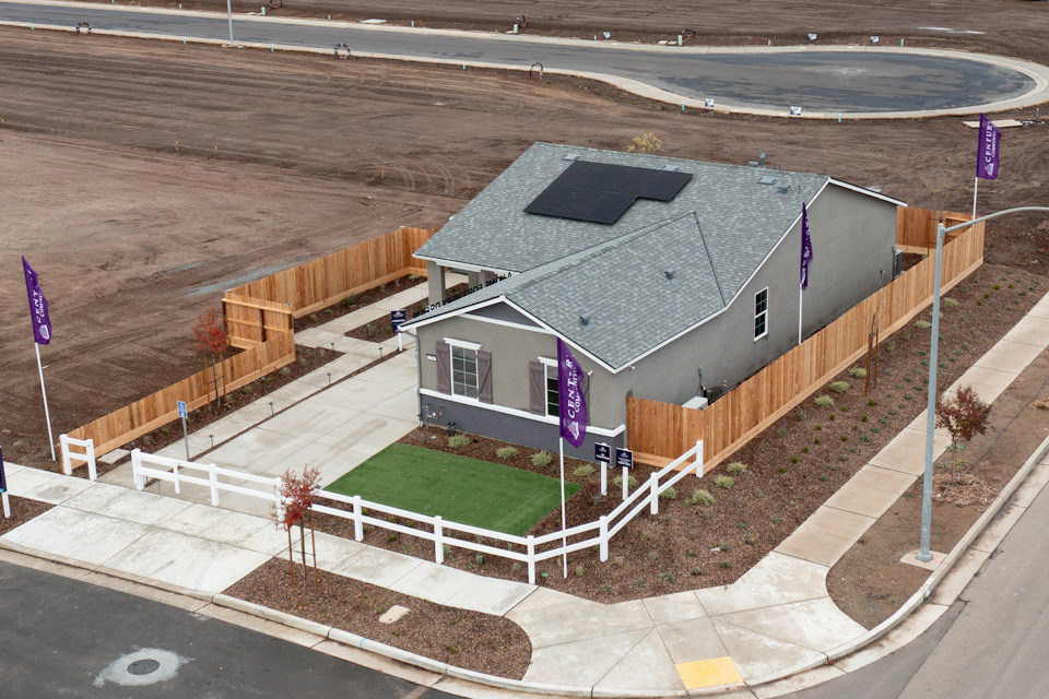 A model of a house.