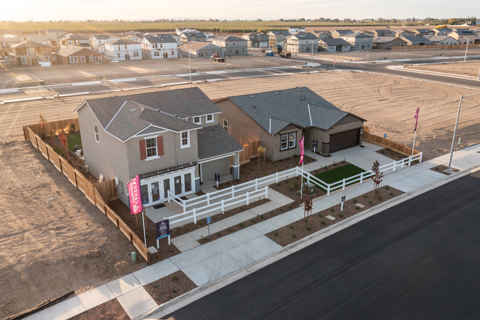 A group of houses.