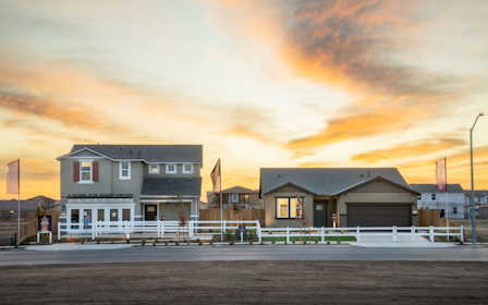 A row of houses.