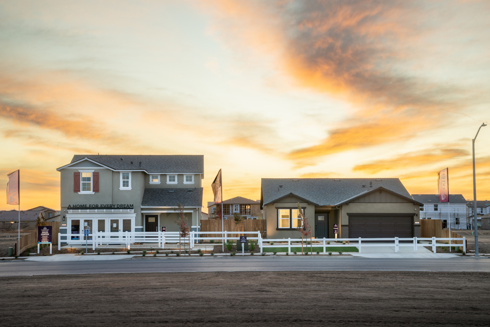 A row of houses.