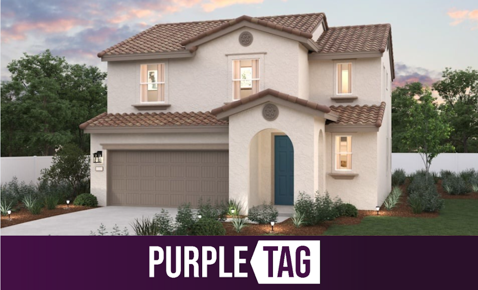 A house with a garage.