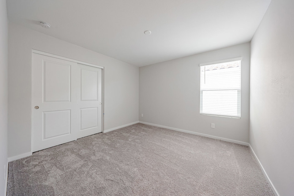 A room with white doors.