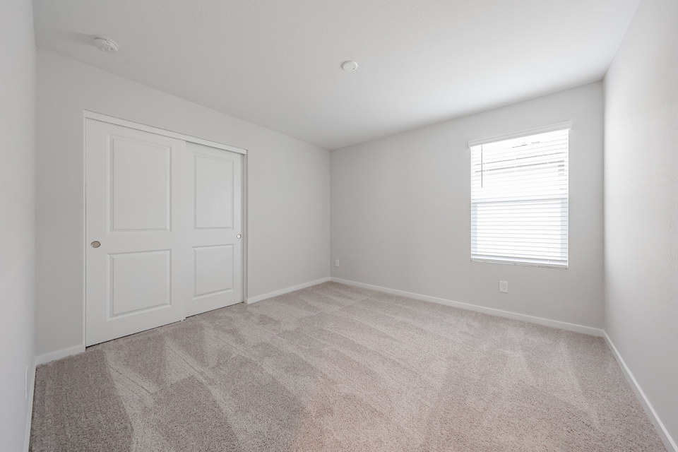 A room with white doors.