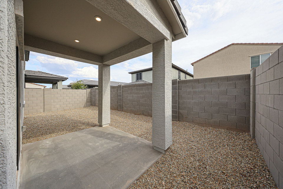 A building with a stone wall.