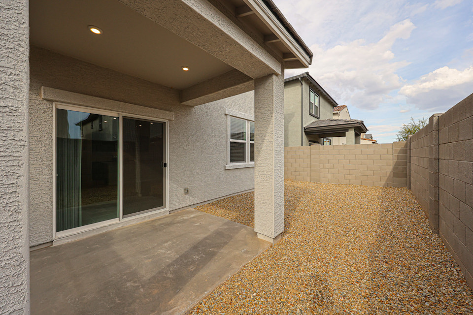 A building with a glass door.