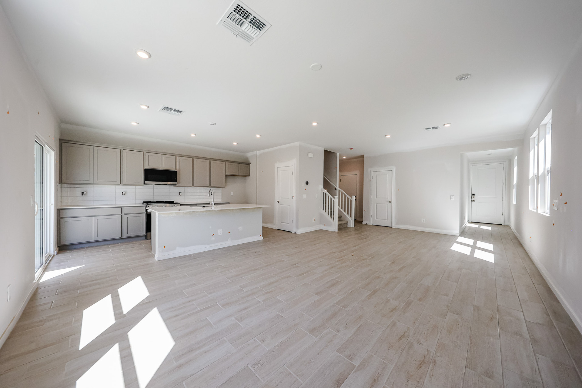 A large empty room.