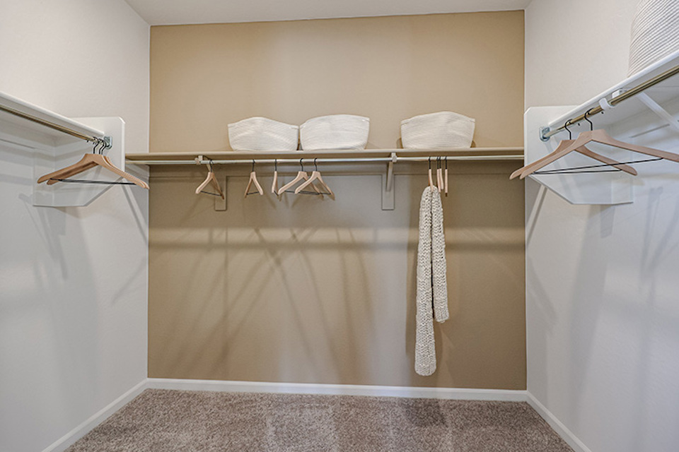 A bathroom with a towel rack.