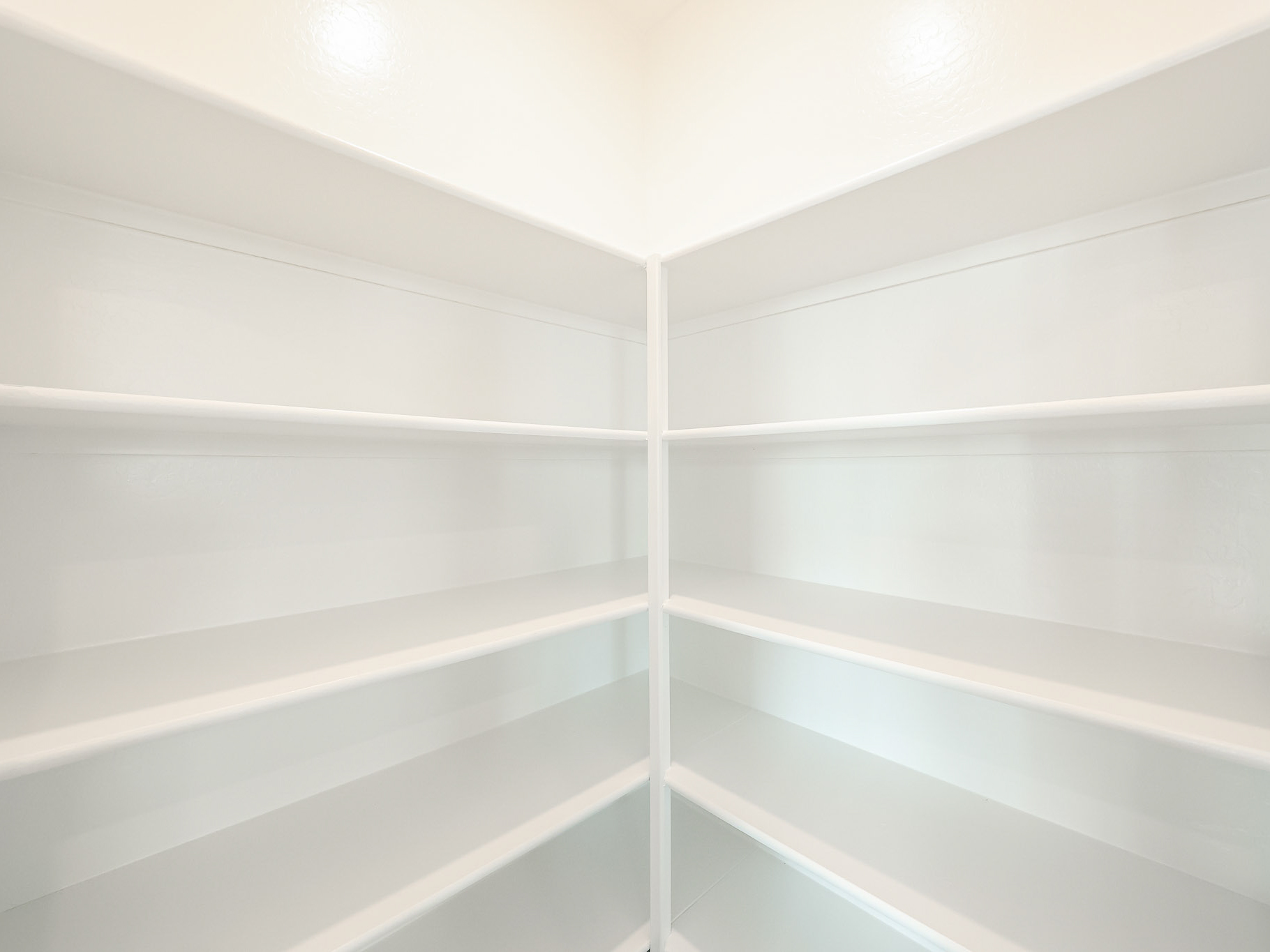A white shelf with white shelves.