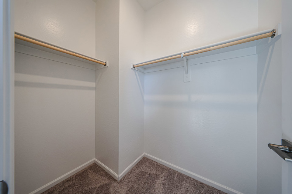 A white door with a metal frame.