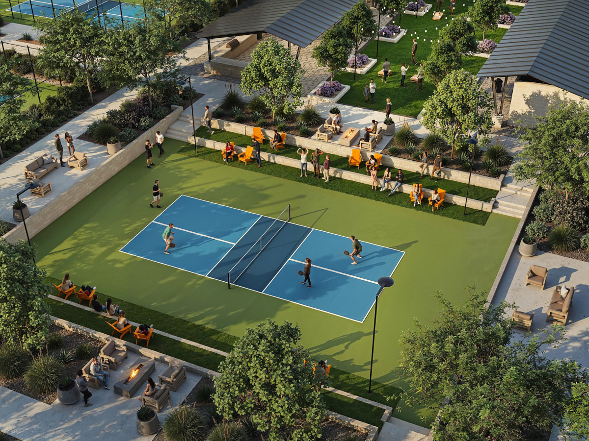 A group of people playing in a swimming pool.