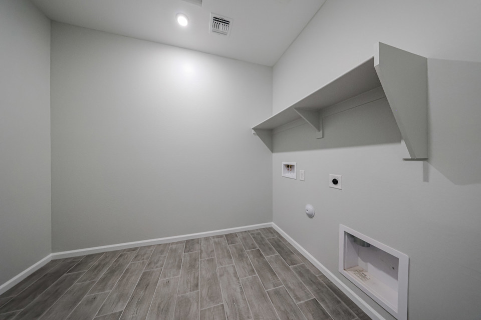 A room with white walls.