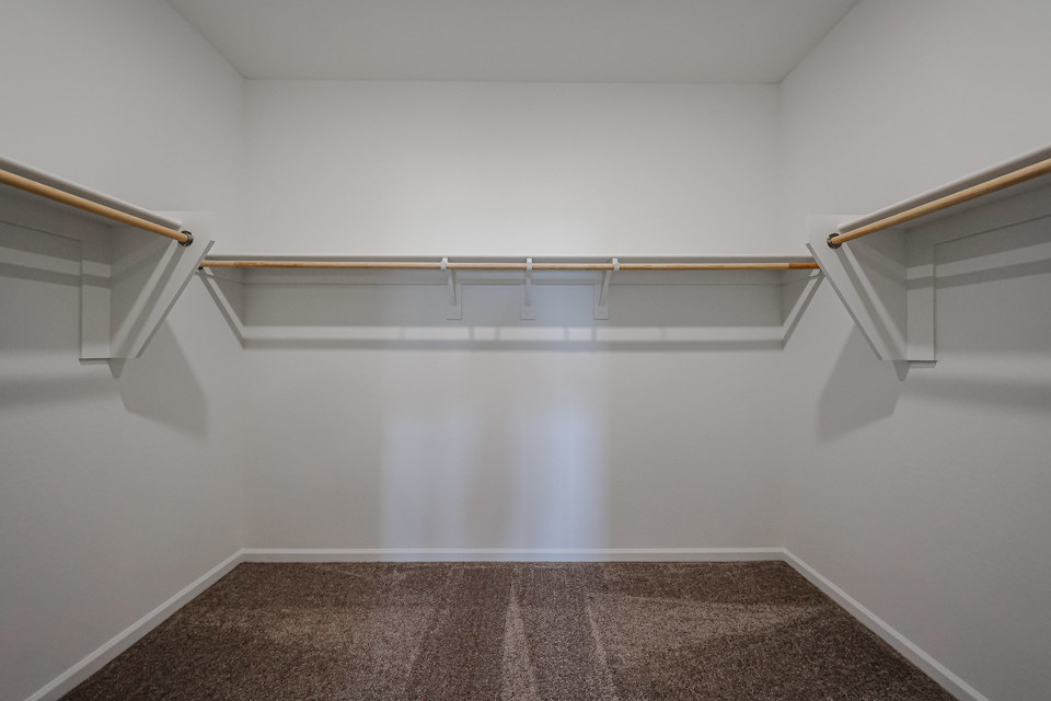 A staircase in a room.