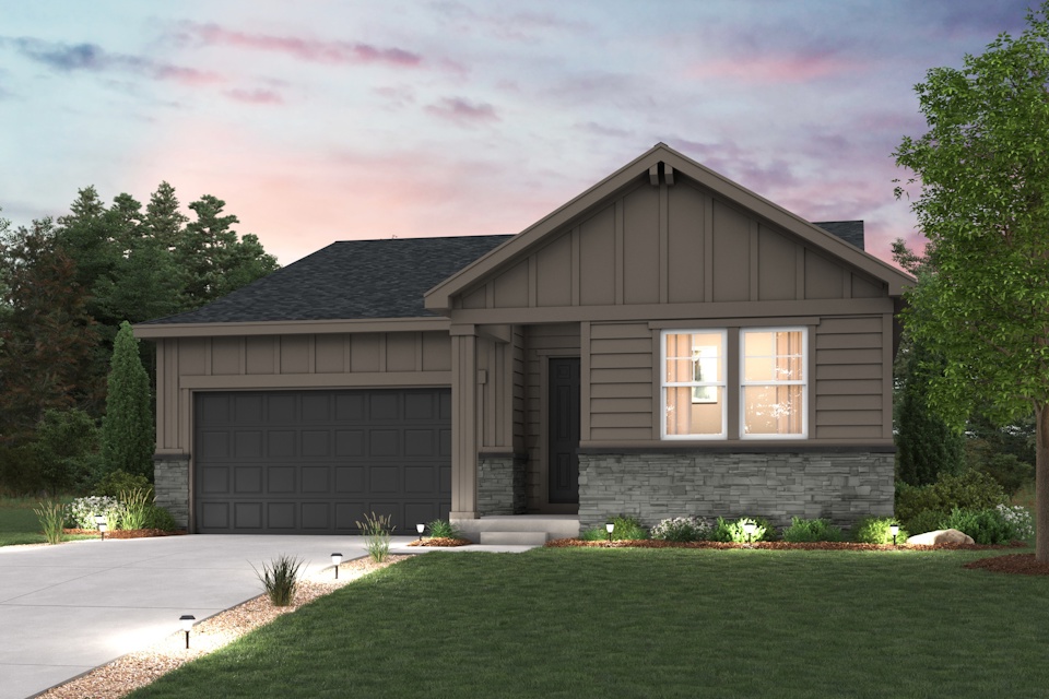 A house with a driveway.