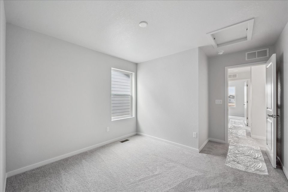 A room with white walls.