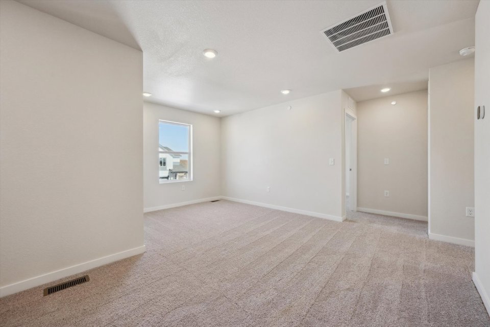 A room with white walls.
