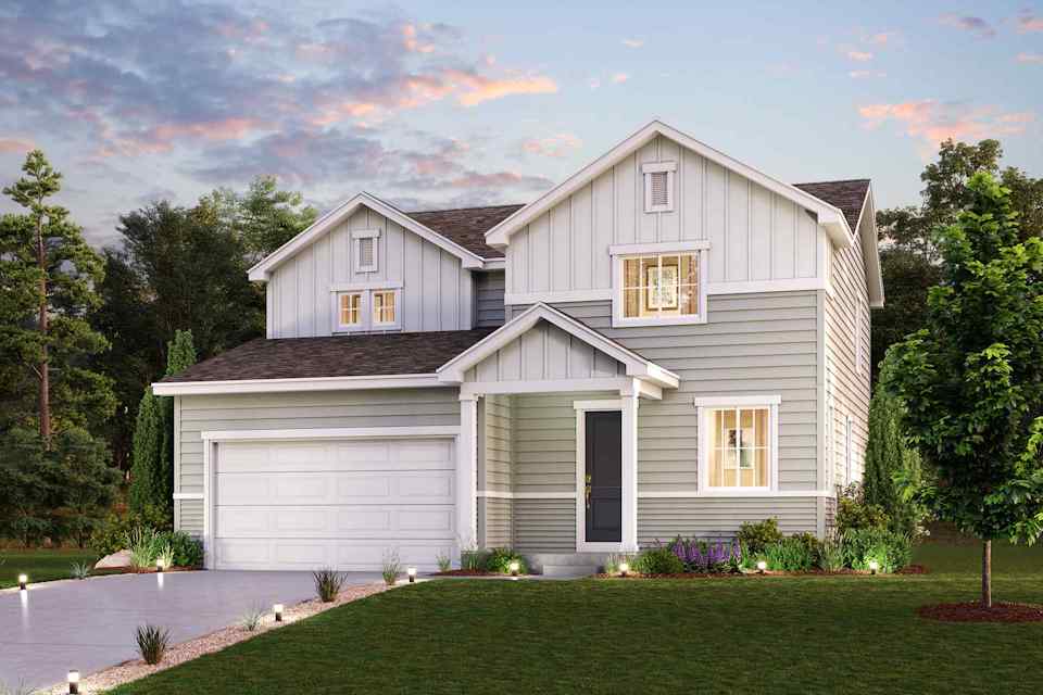 A house with a driveway.