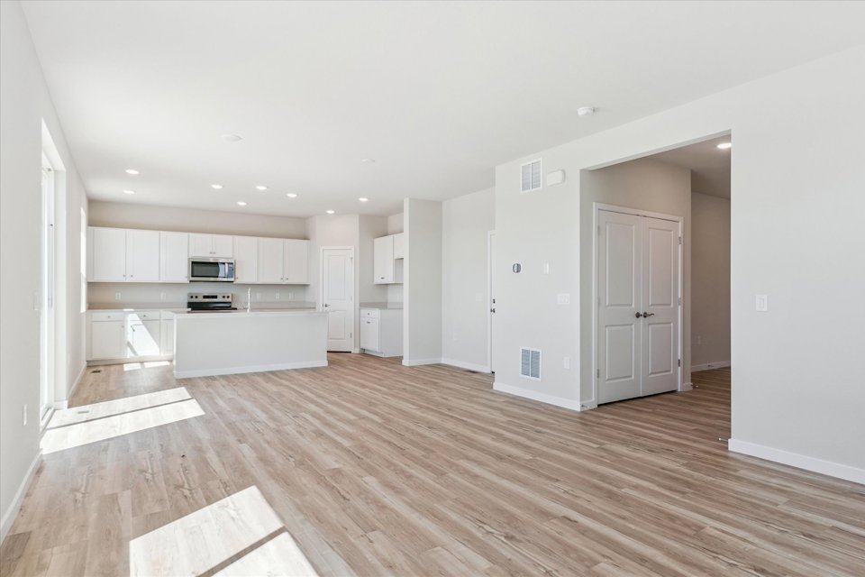 A large empty kitchen.