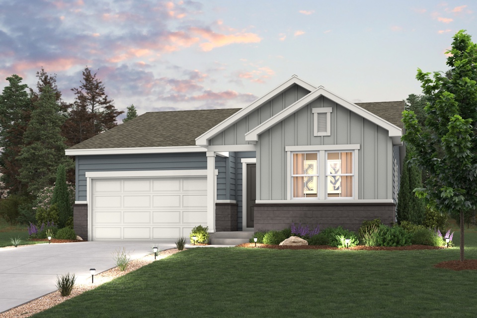 A house with a driveway.