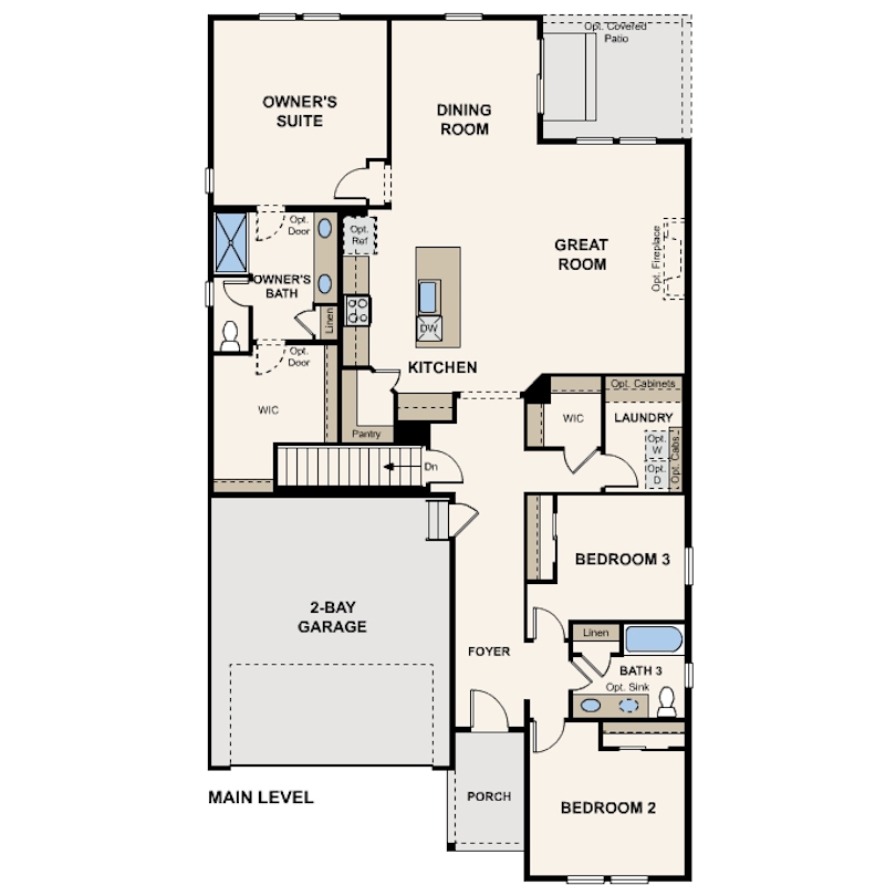 Diagram, engineering drawing. Livingston Main Level