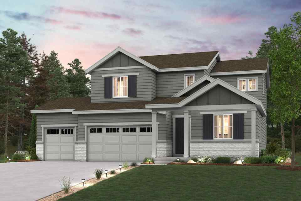A house with a driveway.