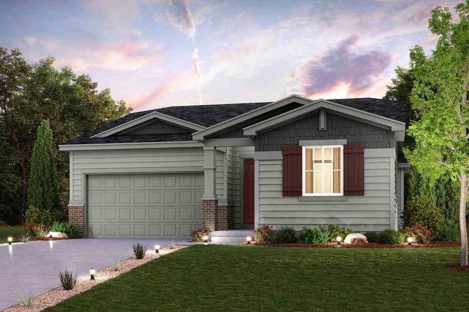 A house with a driveway.