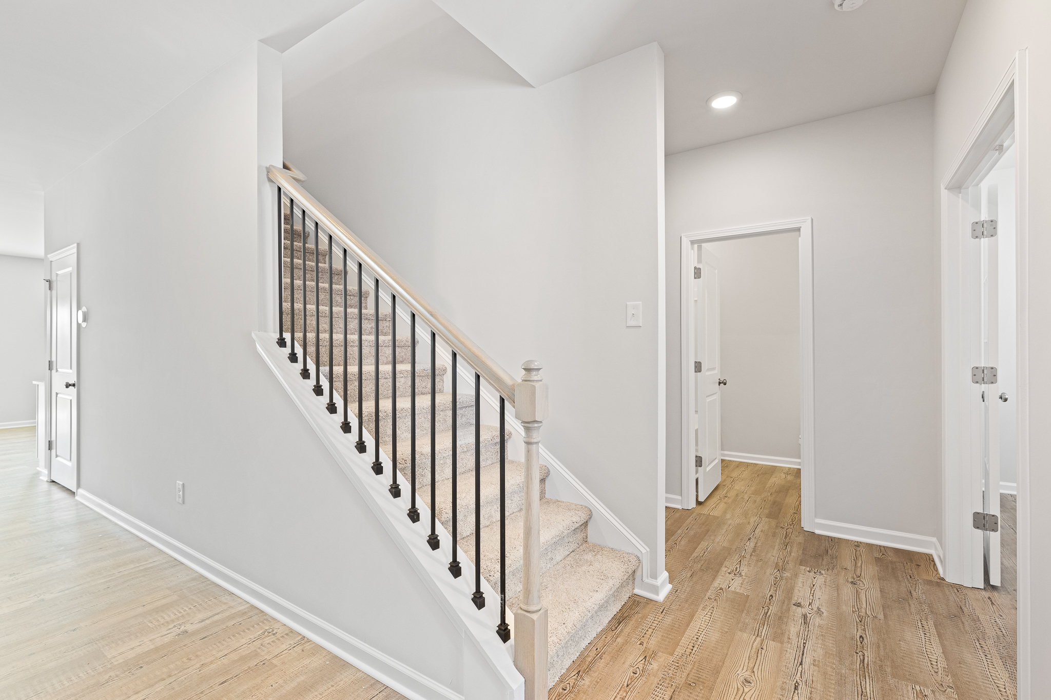 A staircase in a house.