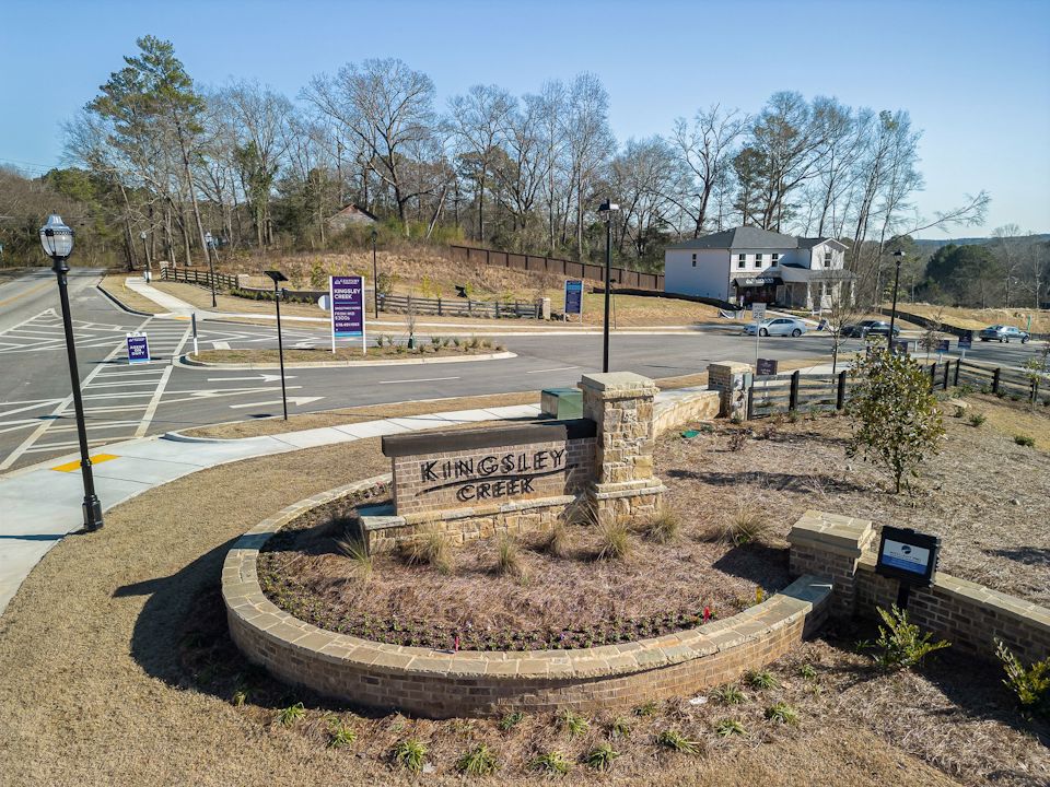 A park with a few benches.
