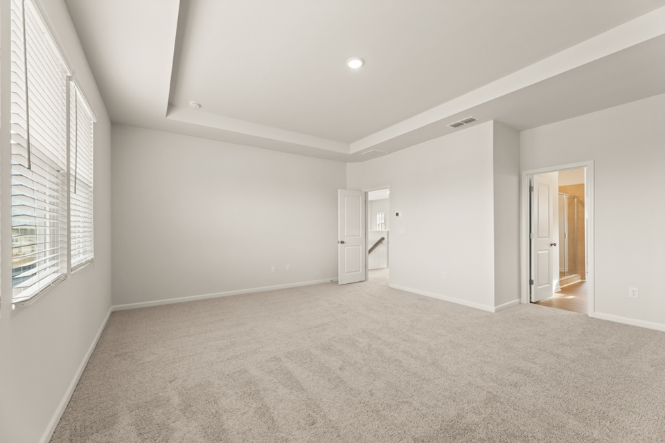 A room with white walls.