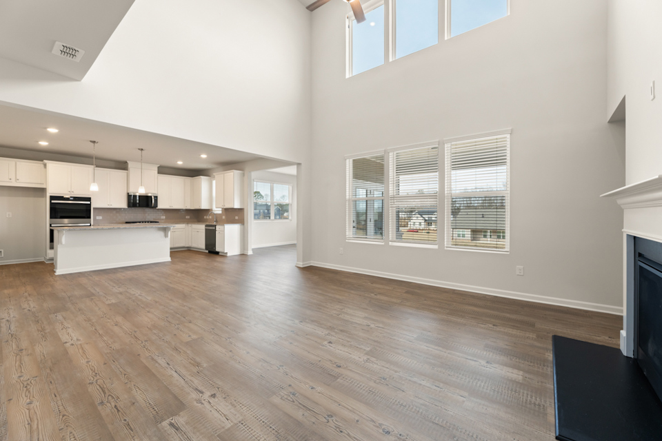 A large empty kitchen.