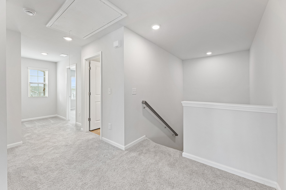 A room with white walls.
