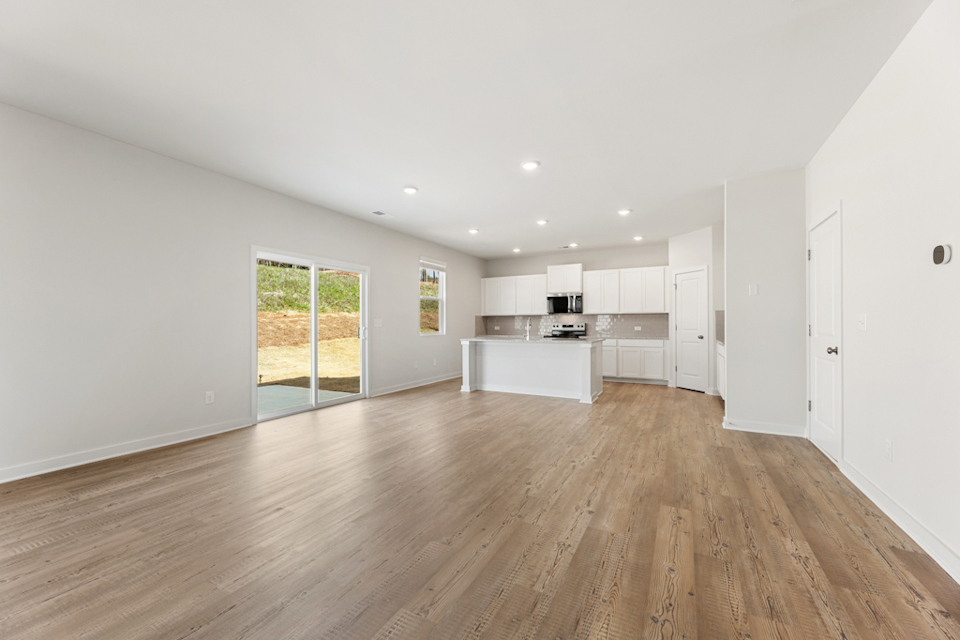 A large empty kitchen.