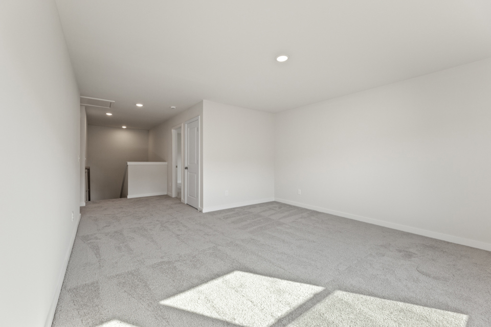 A room with a rug and a rug.