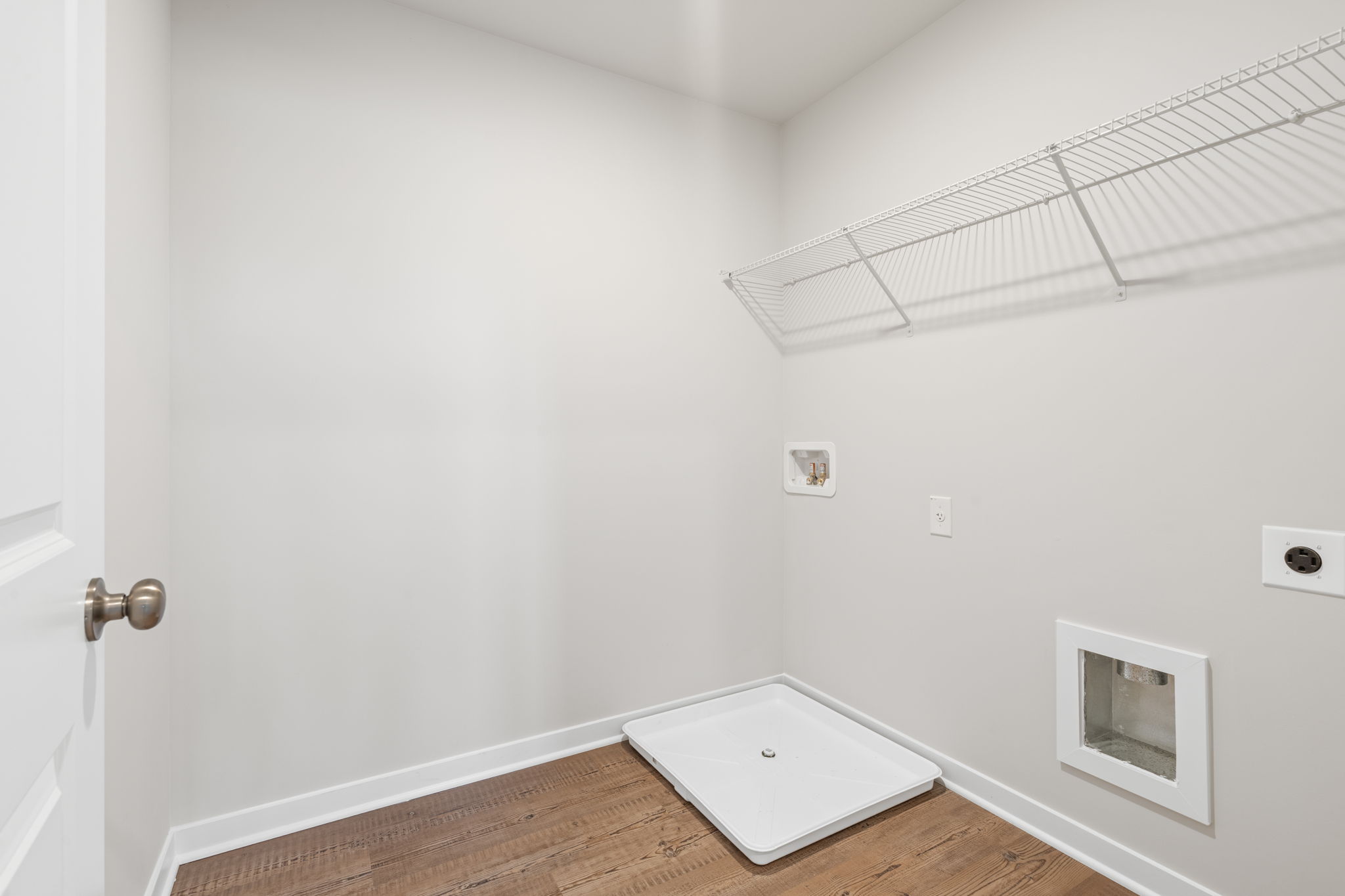 A room with white walls.