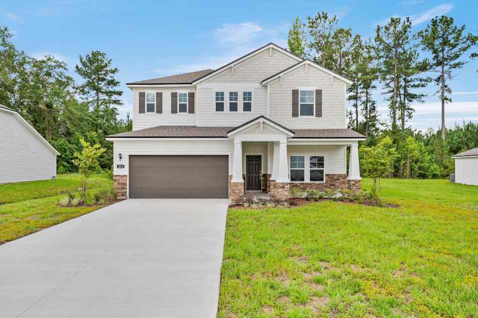 Dogwood Floor Plan Front Exterior at NorthShore in Kingsland