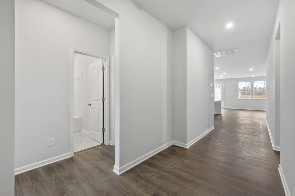 A room with white walls.