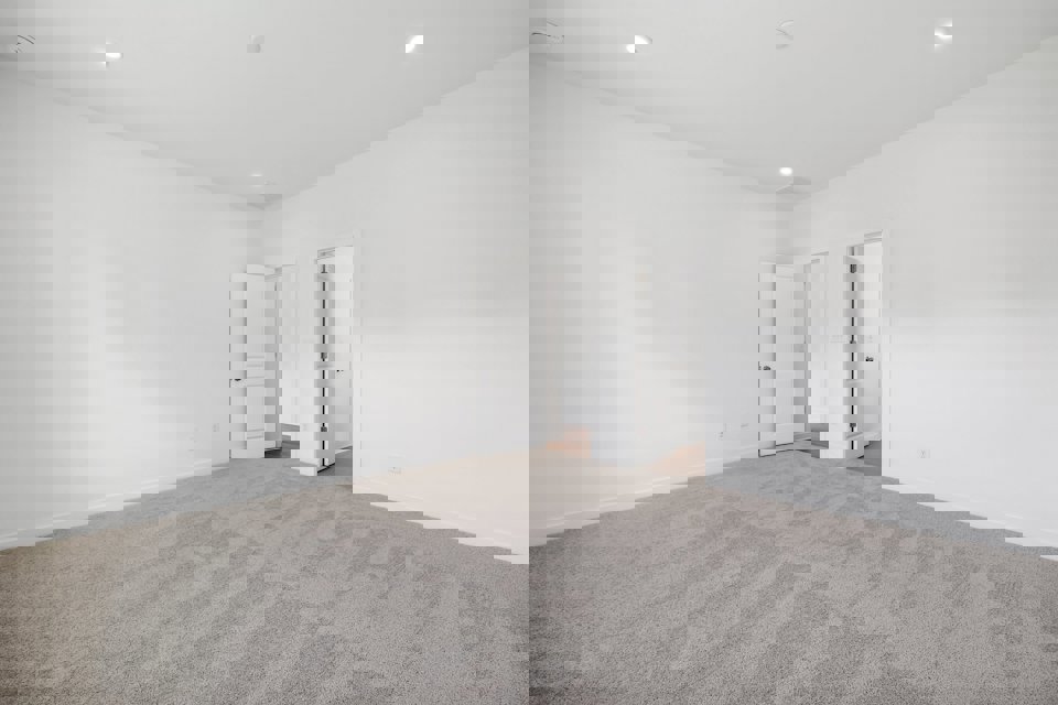 A room with white walls.