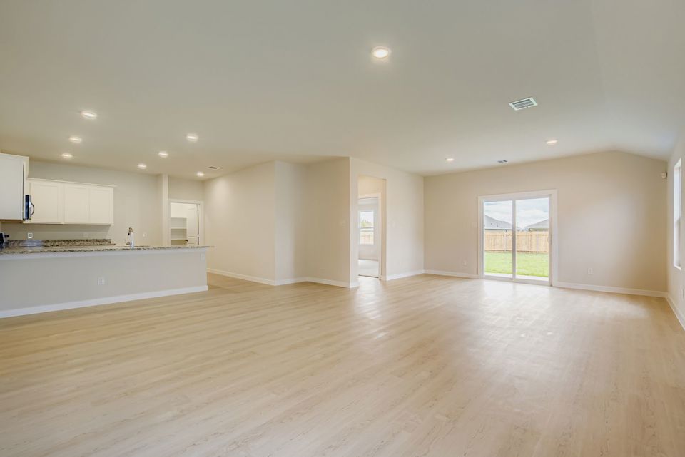 A large empty kitchen.