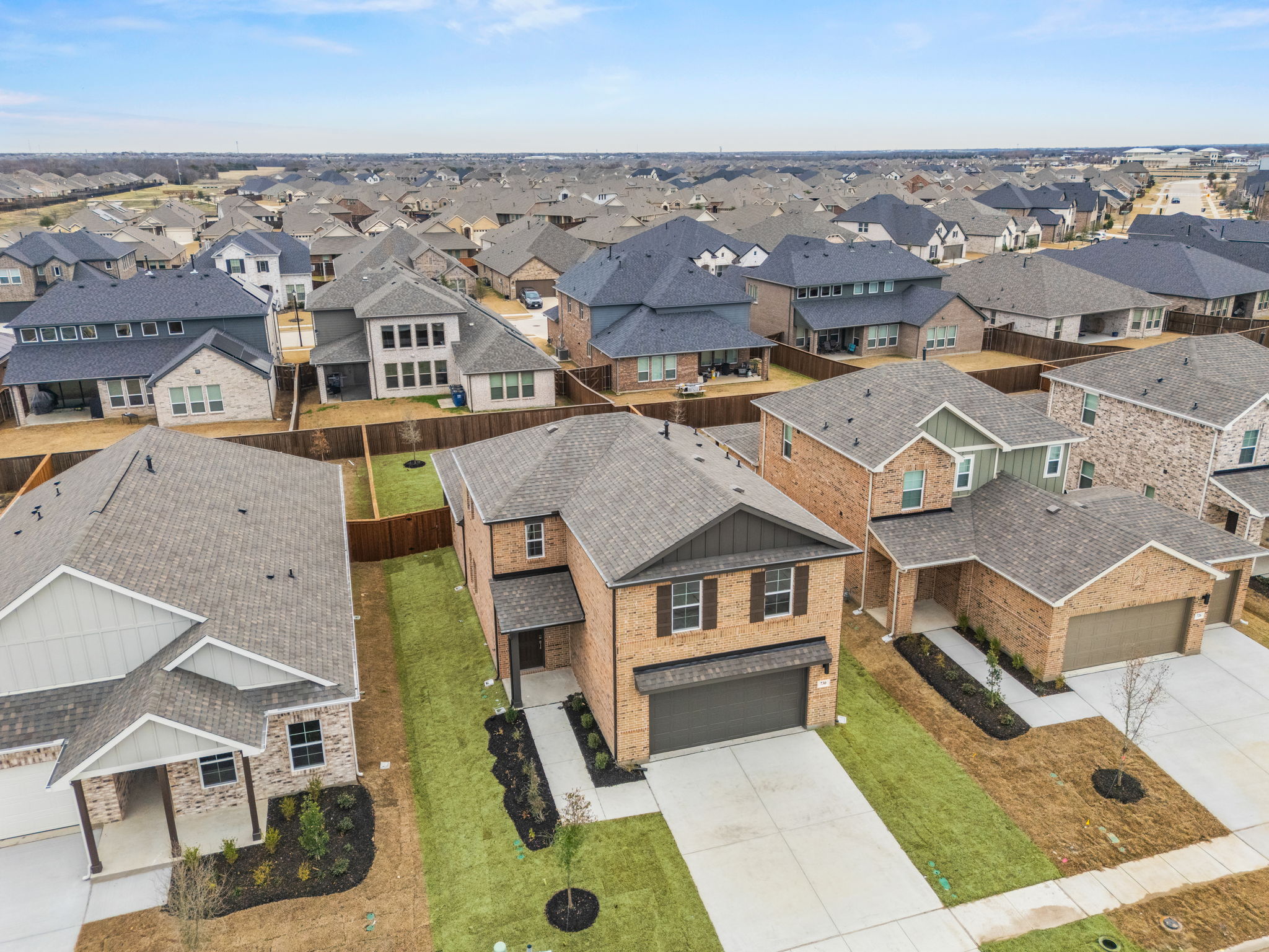 A group of houses.