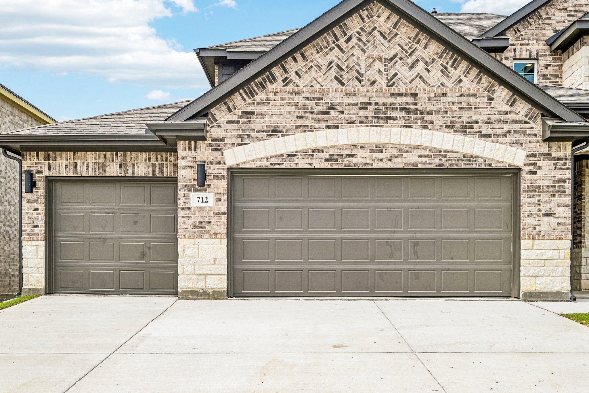 A garage with a garage.