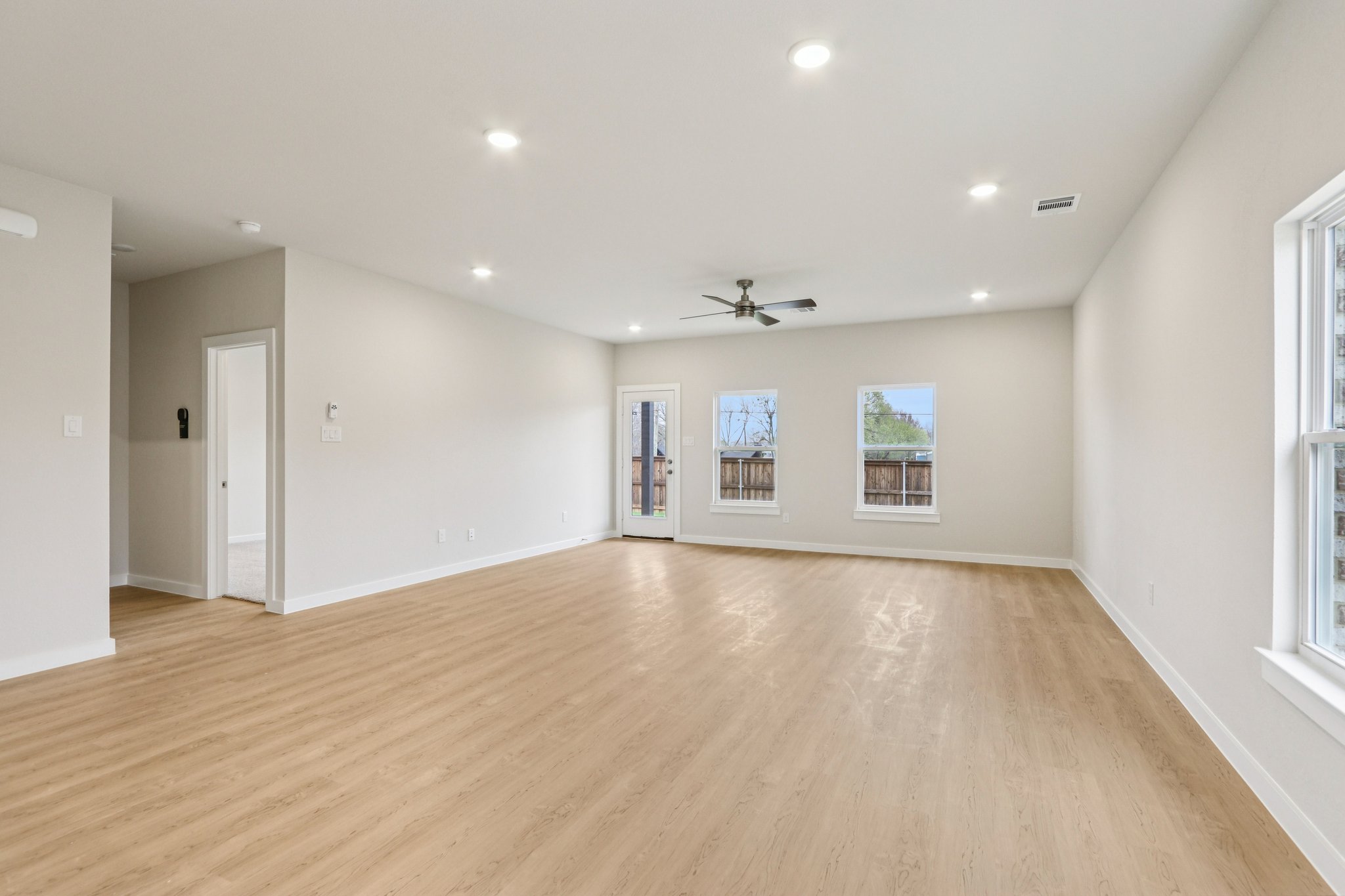 A large empty room.