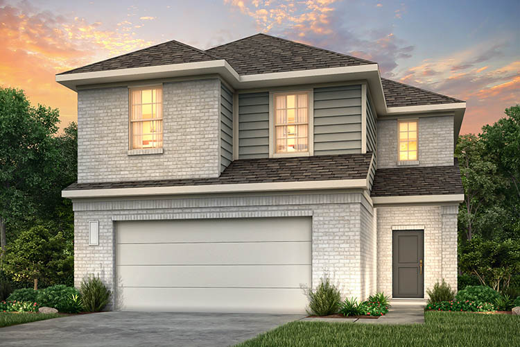 A house with a garage.