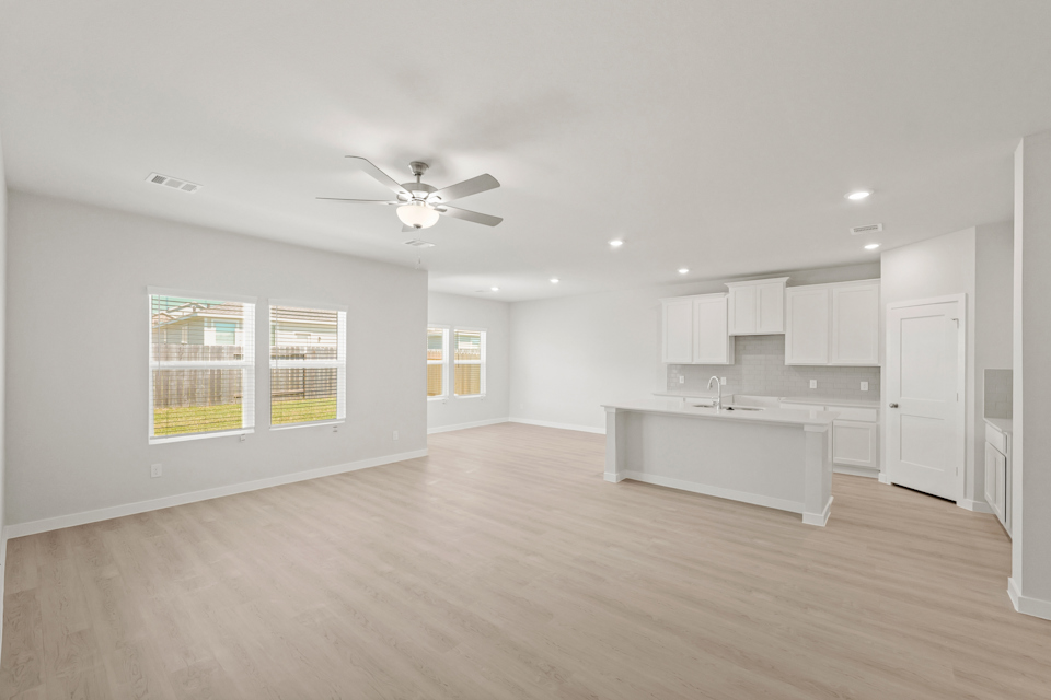 A large empty kitchen.