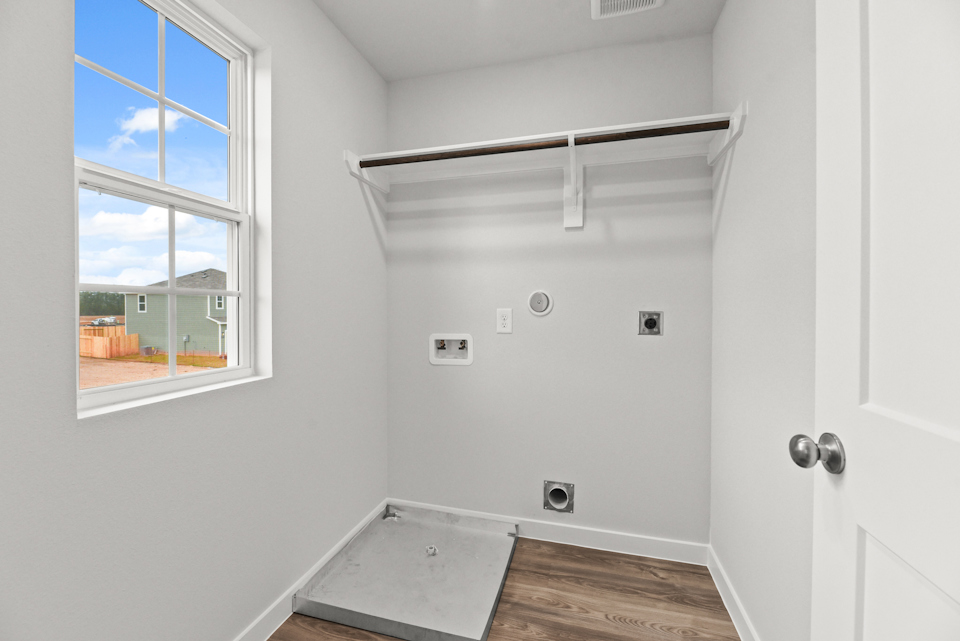A shower in a room.
