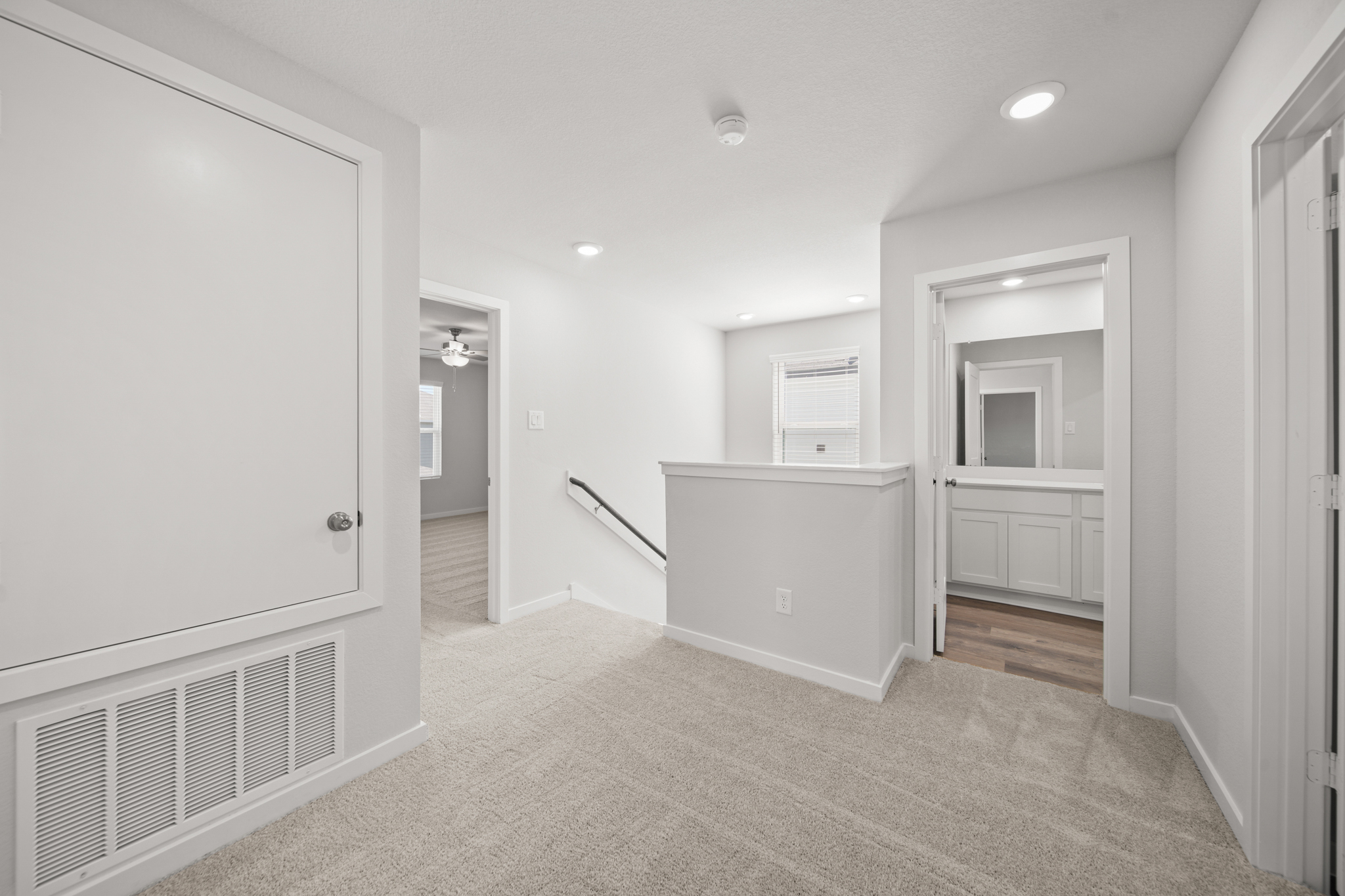 A room with white walls.